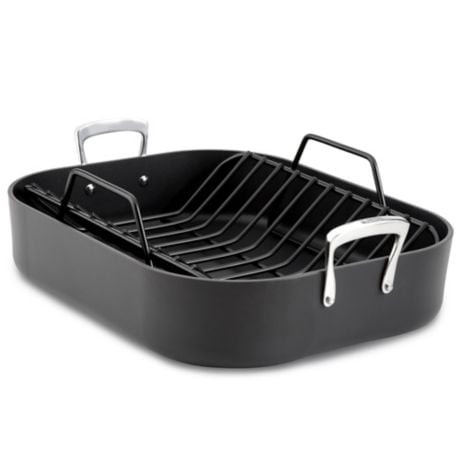 All-Clad B1 Hard Anodized Nonstick Roaster With Rack