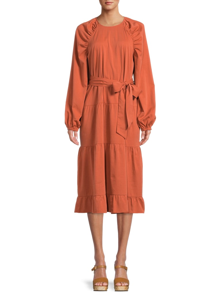 The Get Women's Tiered Dress With Long Sleeves