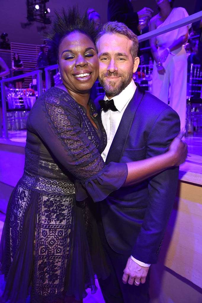 Leslie Jones With Ryan Reynolds at Time 100 Gala 2017