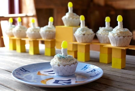 Cupcake Menorah