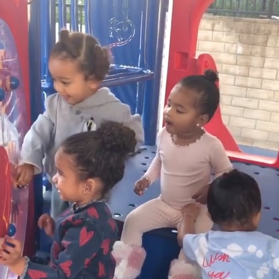 Stormi Webster At Playground With Friends October 2019 Popsugar Family Stormiworld adlı lunaparkın esin kaynağı baba travis scott'ın astroworld adlı albümü ve turnesiydi.
