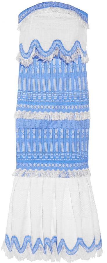 Jonathan Simkhai Strapless Cotton-Blend Jacquard Midi Dress ($1,995)