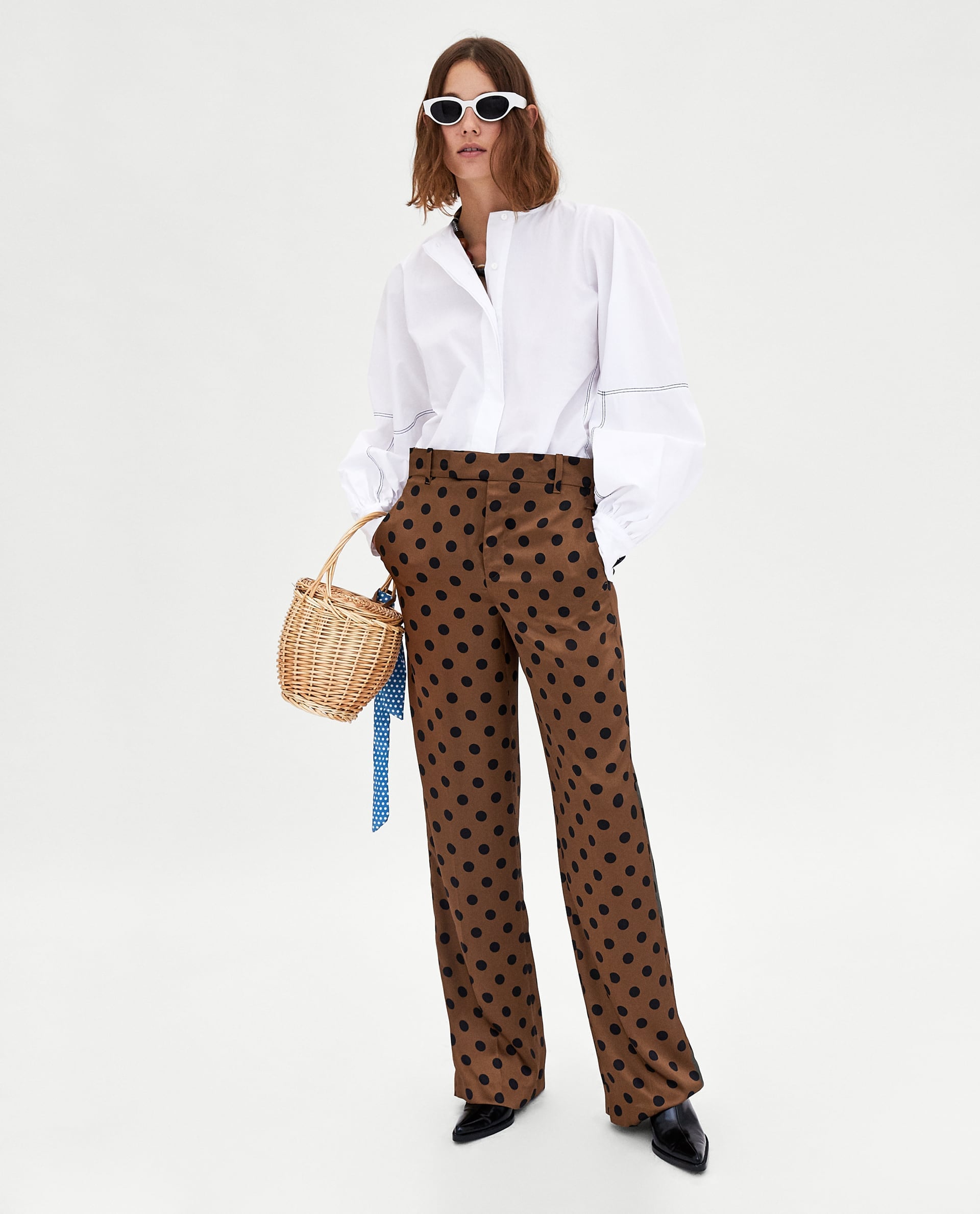 Zara polka top dot trousers