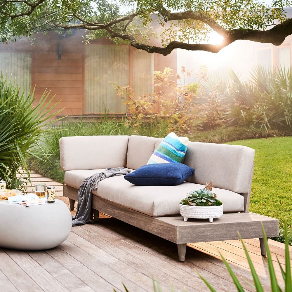 West Elm Modular Portside Low Outdoor Sectional
