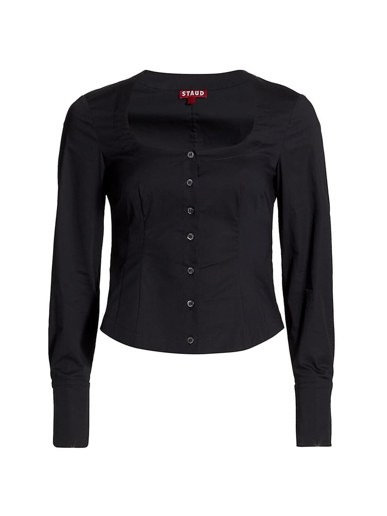 Staud Landon Poplin Top