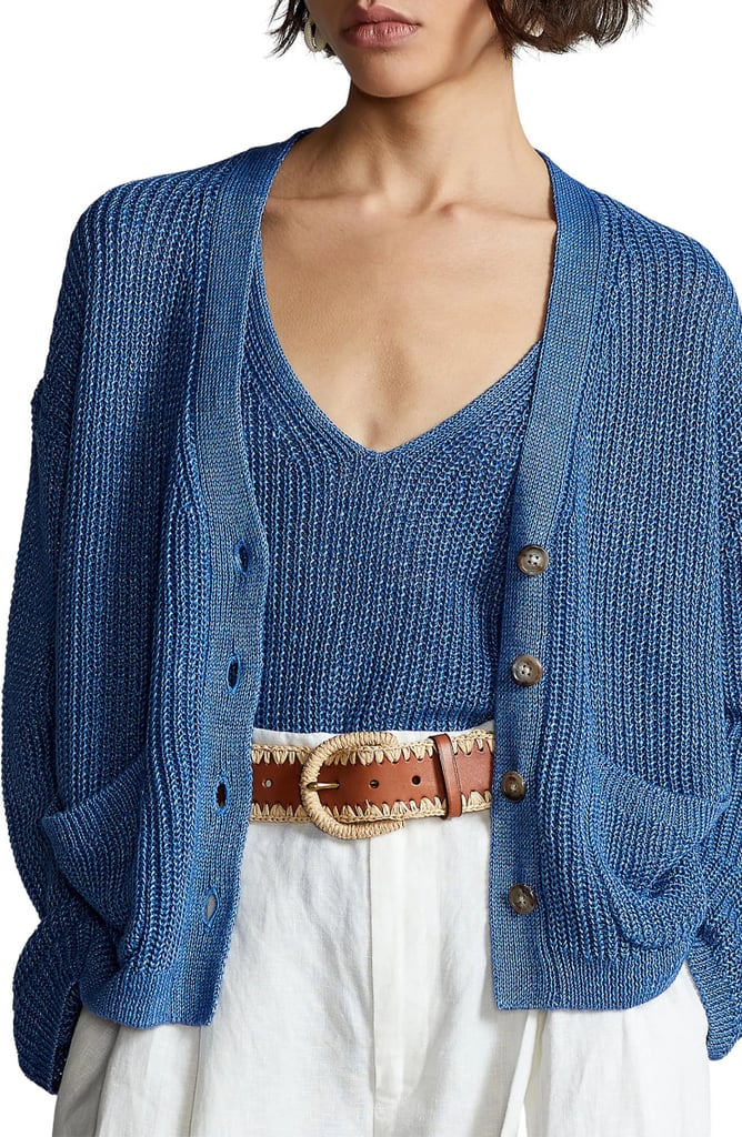 A Linen Cardigan: Polo Ralph Lauren Linen Cardigan