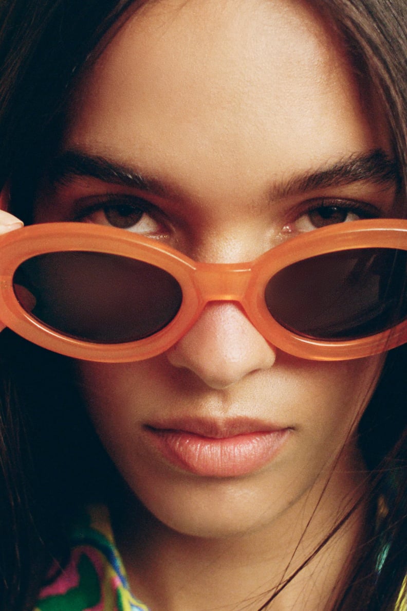 Zara Solid Color Frame Sunglasses