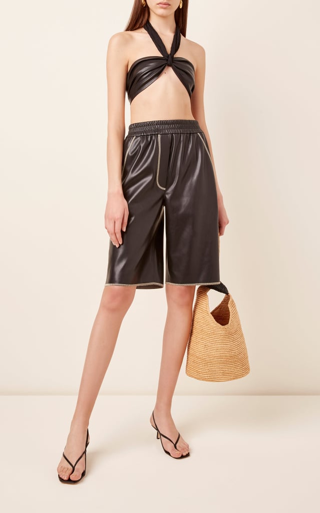 Nanushka Yolie Faux Leather Shorts