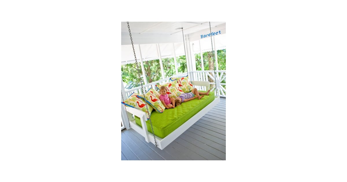 Hanging Daybed How to Reuse Your Crib Mattress POPSUGAR Moms Photo 3