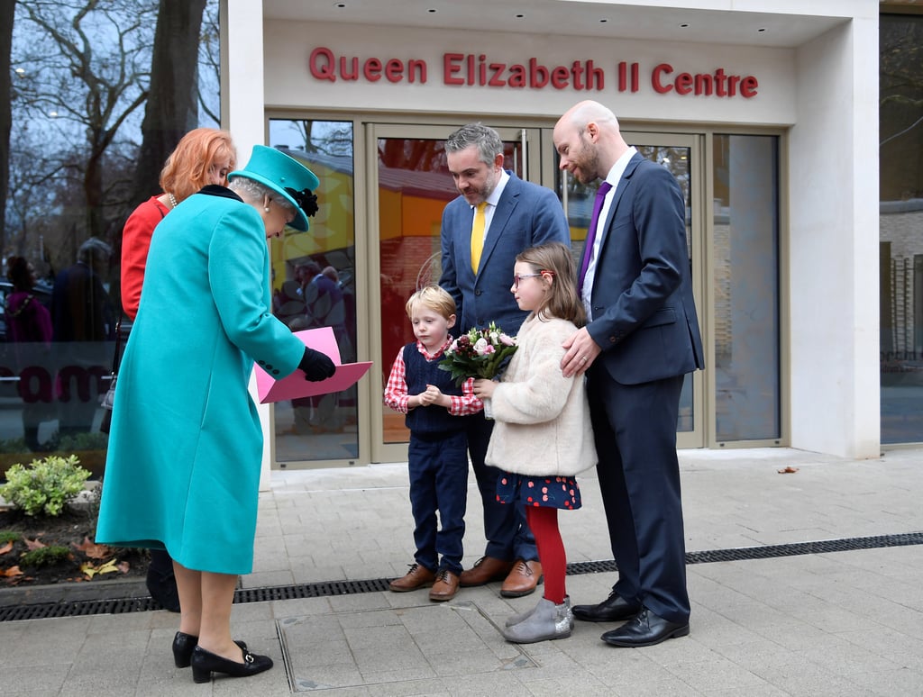 Queen Elizabeth II at Coram Charity in London December 2018