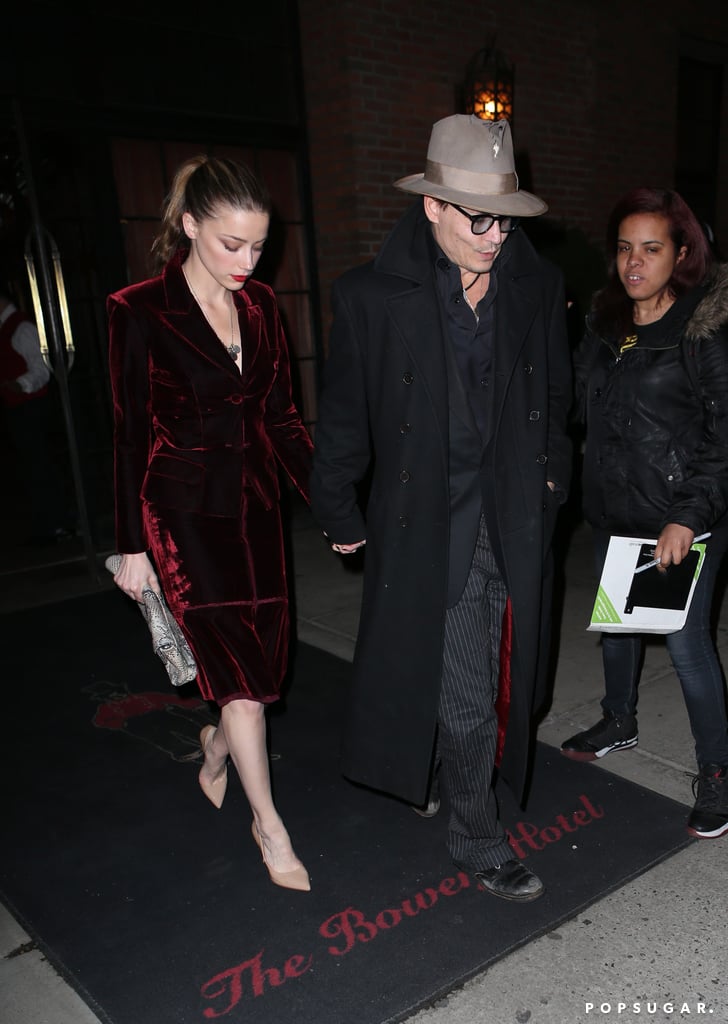 Johnny Depp and Amber Heard in NYC Before Her Birthday