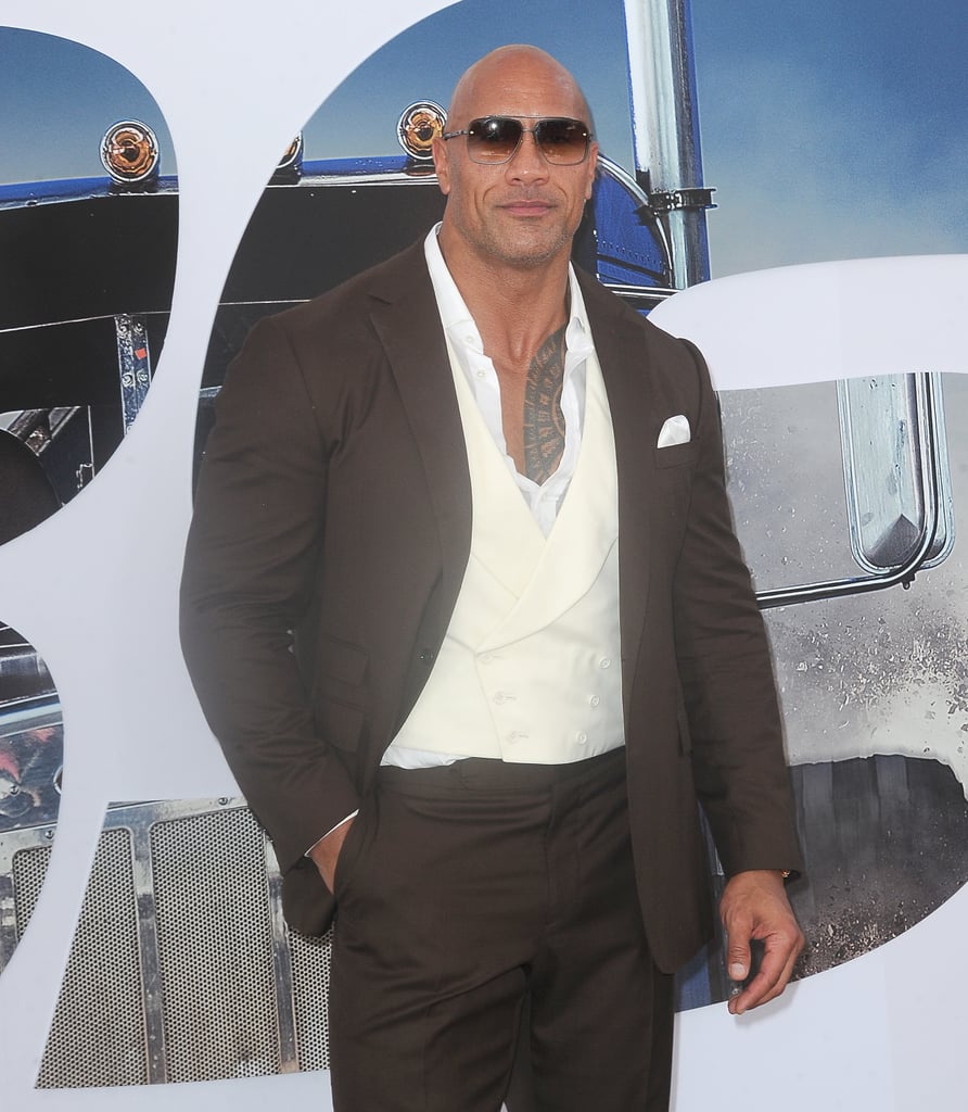 Dwayne Johnson and His Mom at Hobbs and Shaw LA Premiere