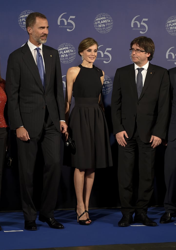 Queen Letizia's Bogelund-Jensen Black Skirt October 2016