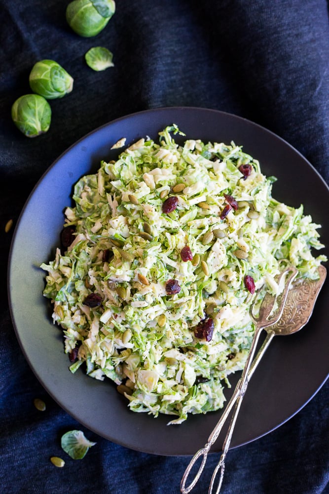 Brussels Sprout Slaw | Healthy Thanksgiving Side Dish Recipes ...