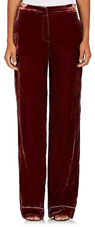 Barneys New York Women's Velvet Wide-Leg Pants