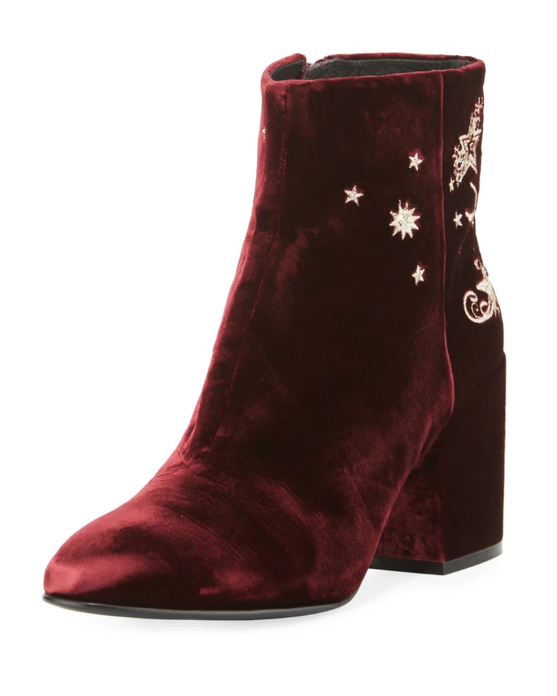 Ash Elixir Embroidered Velvet Boot