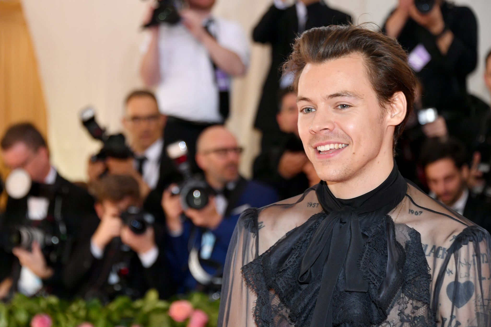 NEW YORK, NEW YORK - MAY 06: Harry Styles attends The 2019 Met Gala Celebrating Camp: Notes on Fashion at Metropolitan Museum of Art on May 06, 2019 in New York City. (Photo by Dia Dipasupil/FilmMagic)