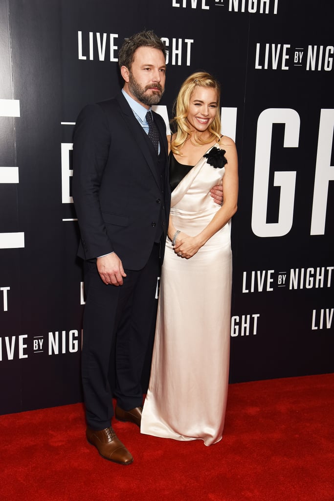 Ben Affleck Kisses Sienna Miller Live by Night UK Premiere