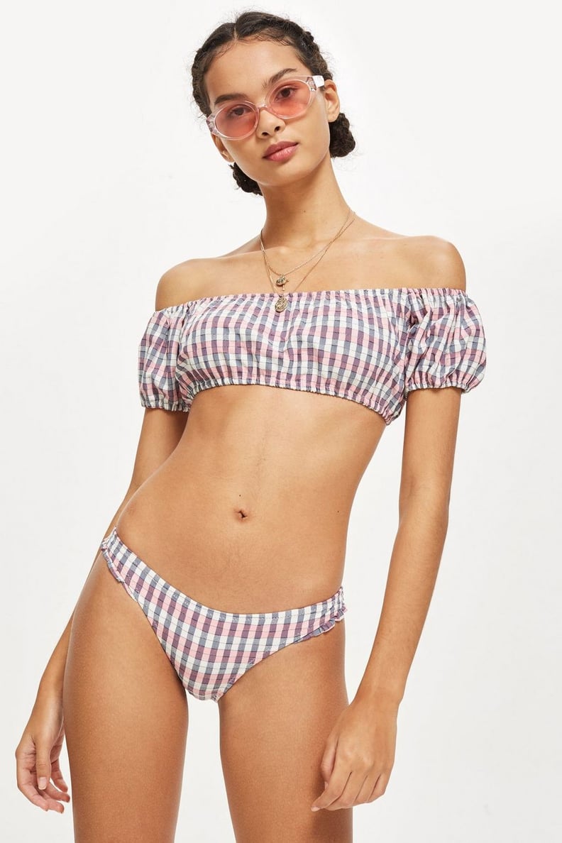 Topshop Check Bikini