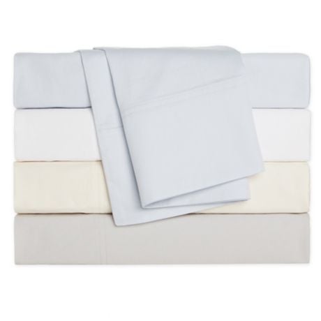Nestwell Cotton Percale 400-Thread-Count Queen Flat Sheet