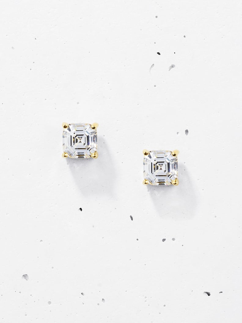 Objekts Asscher Cut Stud Earrings