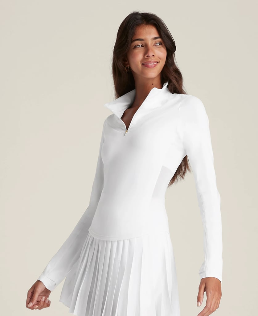 A Sleek Half-Zip Top For Tennis