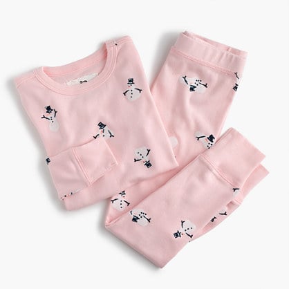 J.Crew Kids' pajama set in snowmen