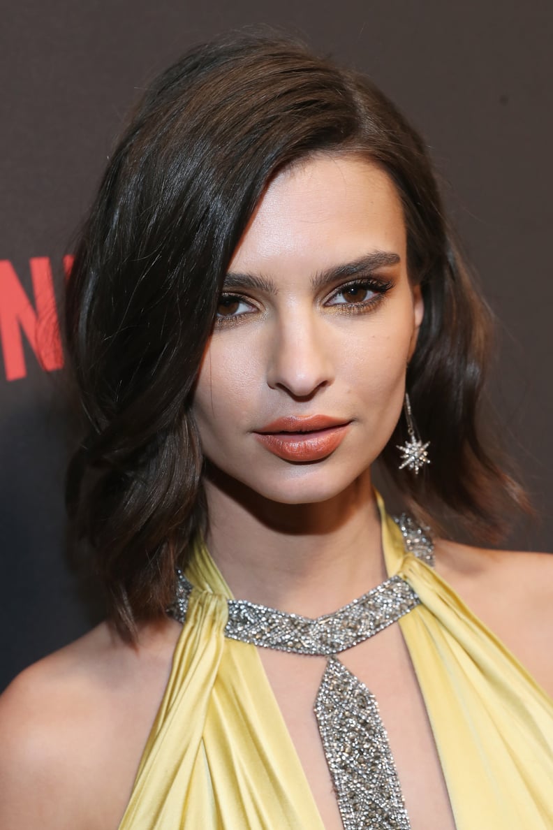 Emily Ratajkowski at the Golden Globes