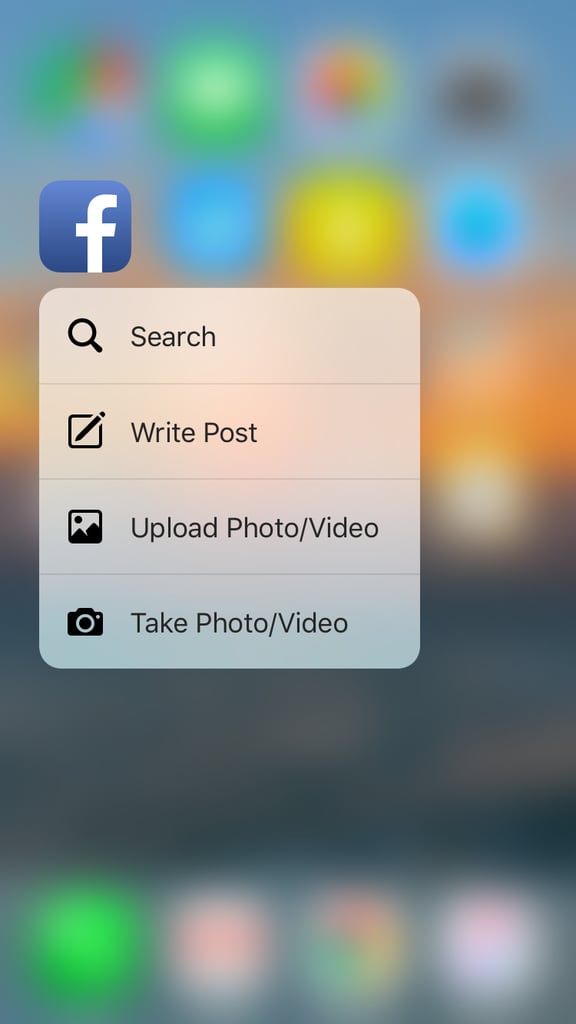 Share something on Facebook in seconds.
