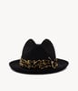 Ruslan Baginskiy Safety Pins Embellished Fedora Hat
