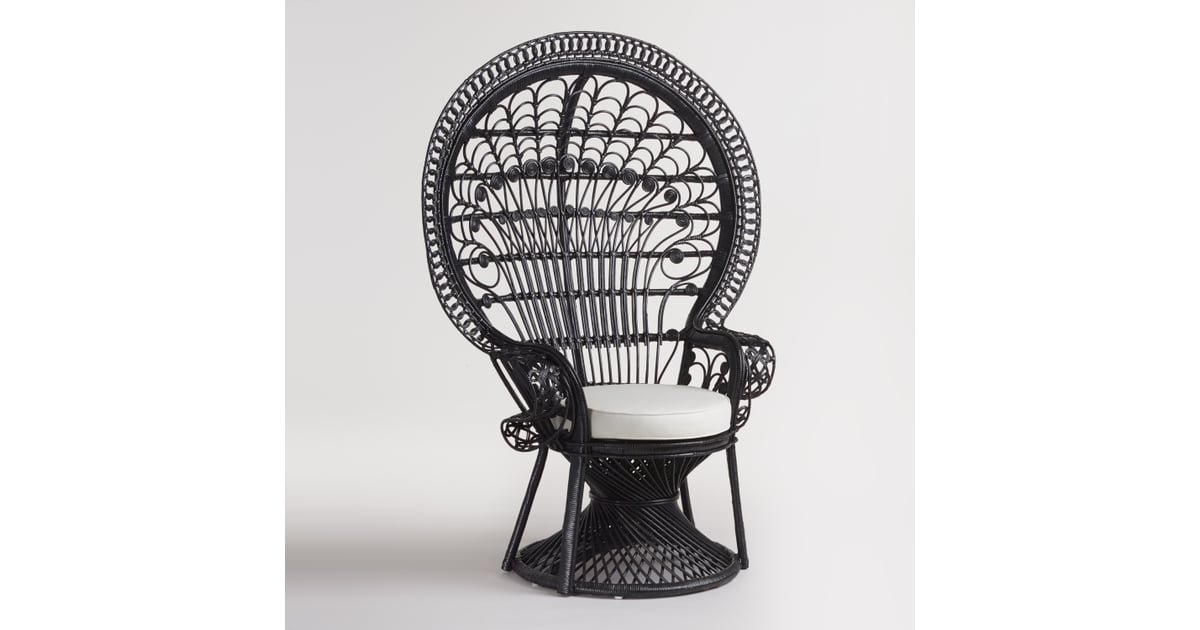 Black Peacock Chair (400) Cost Plus World Market Fall 2016 Collection POPSUGAR Home Photo 4