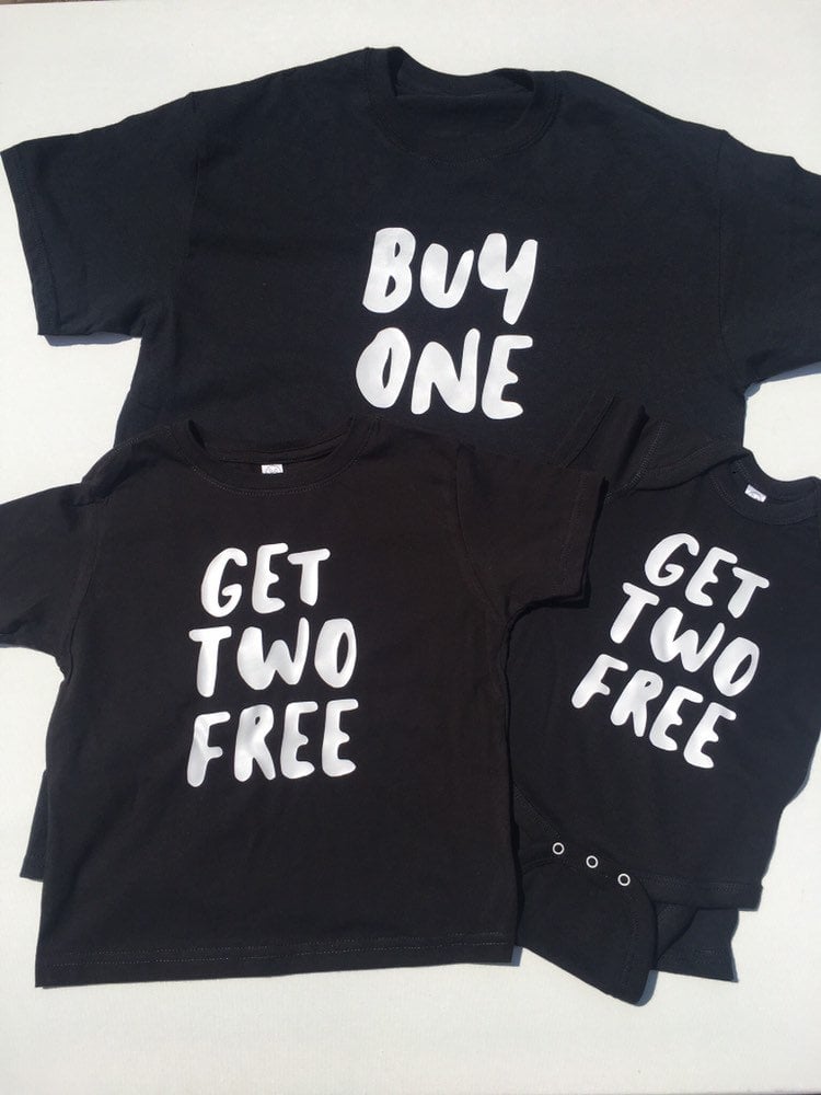 Buy One, Get Two Free Shirt and Onesies Set