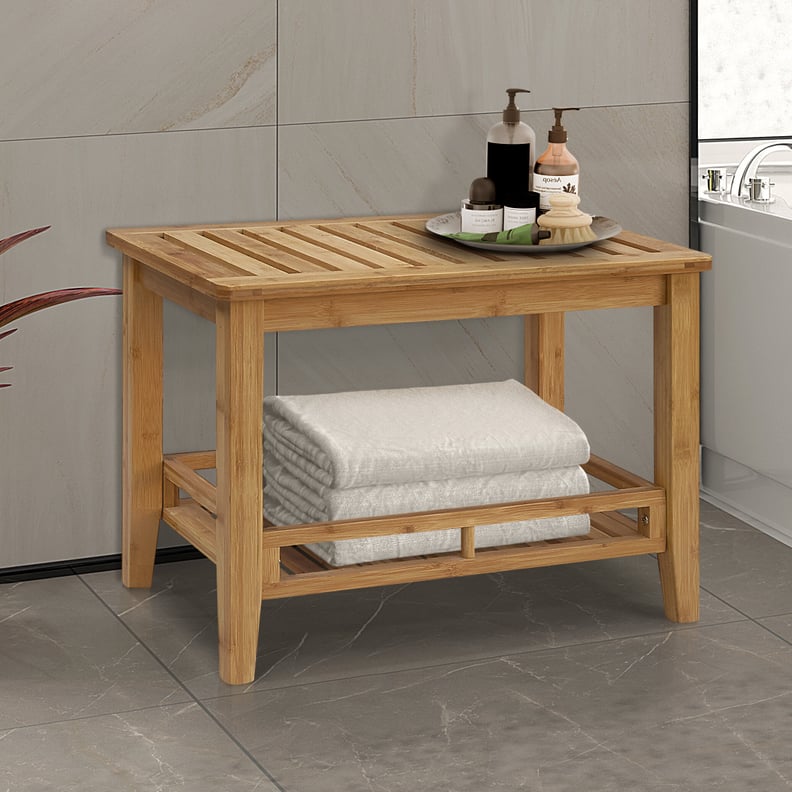 Bridgit Solid Wood Free-Standing Bathroom Shelves