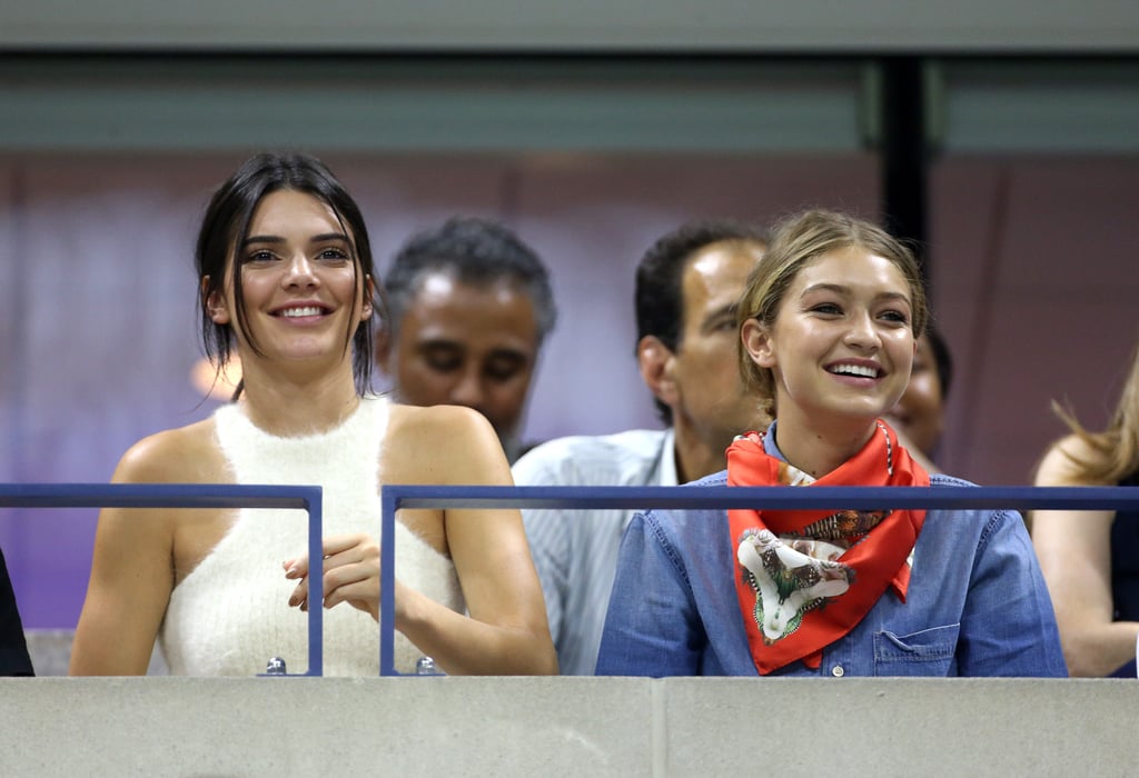 Kendall Jenner, Gigi Hadid, and Joe Jonas US Open Pictures