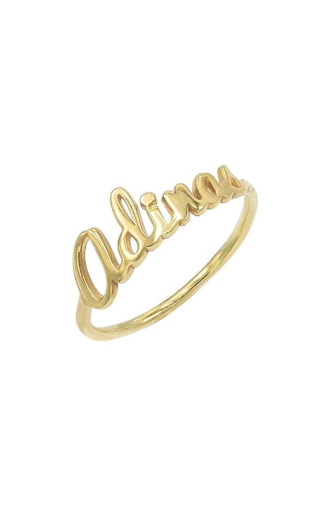 Adina's Jewels Personalized Script Name Ring