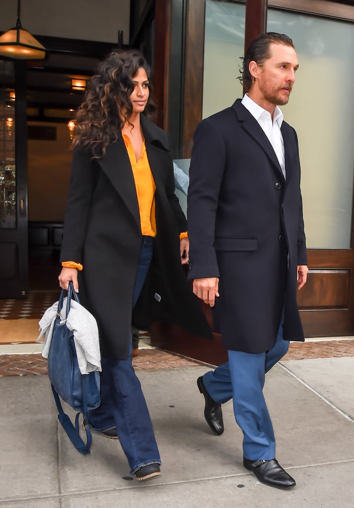 Camila Alves's Yellow Fall Blouse November 2016