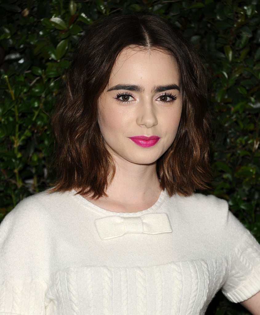 Lily Collins at Chanel Pre-Oscars Dinner