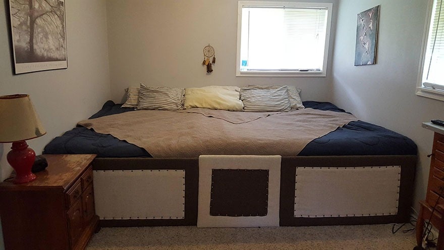 Guy Makes 11-Foot Bed Big Enough For Pets