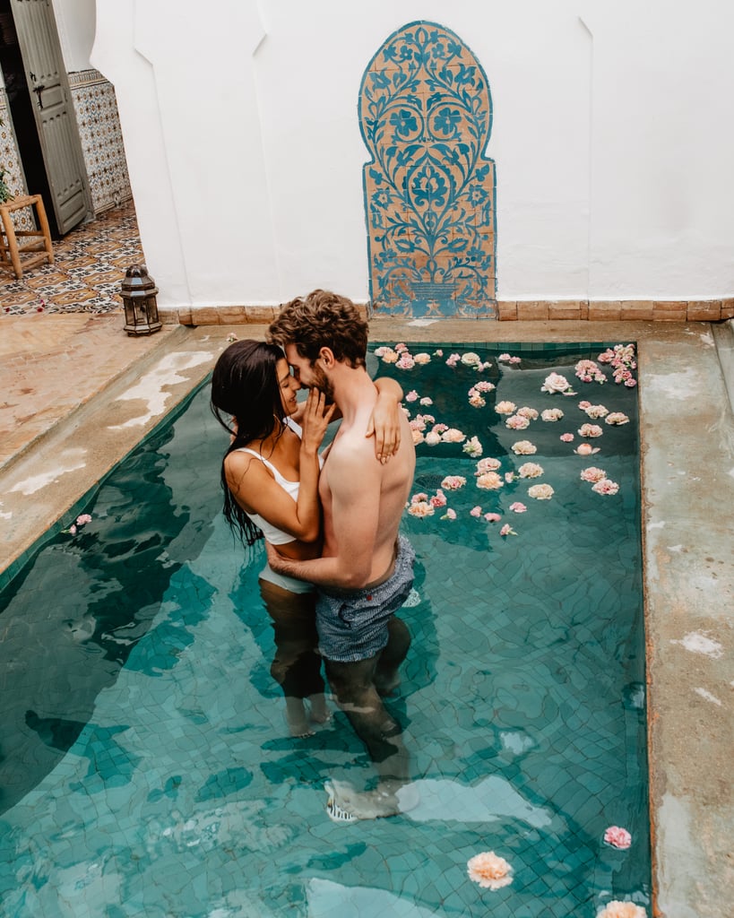 Sexy Moroccan Pool Couples Photo Shoot