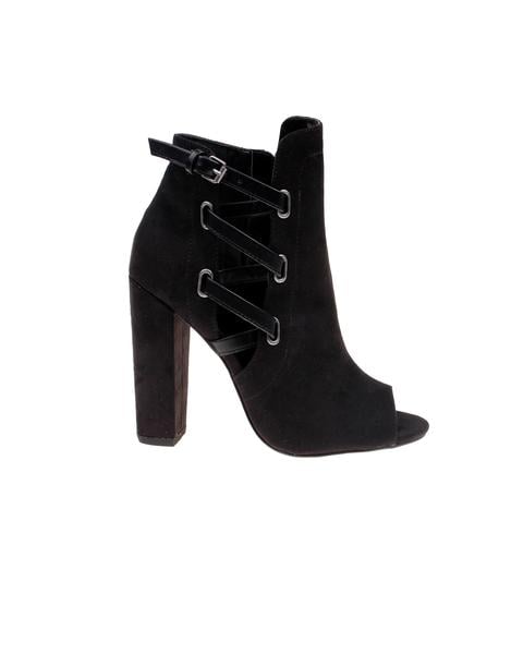 Kaylor Open Toe Buckle Strap Bootie