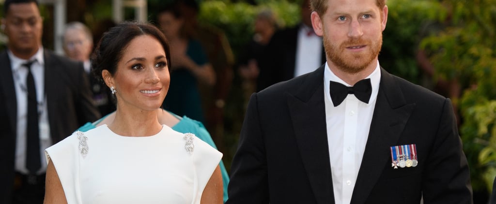 Meghan Markle White Theia Dress in Tonga October 2018