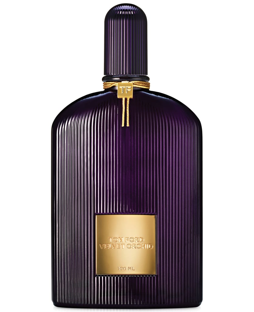 "Tom Ford fragrances are my absolute favorite scents for both men and woman. I have a collection of them on my vanity — the bottles are works of art. Velvet Orchid is an oriental floral scent. I believe it's for women, but I use it all the time myself and always get compliments. It smells so sexy on both men and women."  
Tom Ford Fragrance in Velvet Orchid ($120)