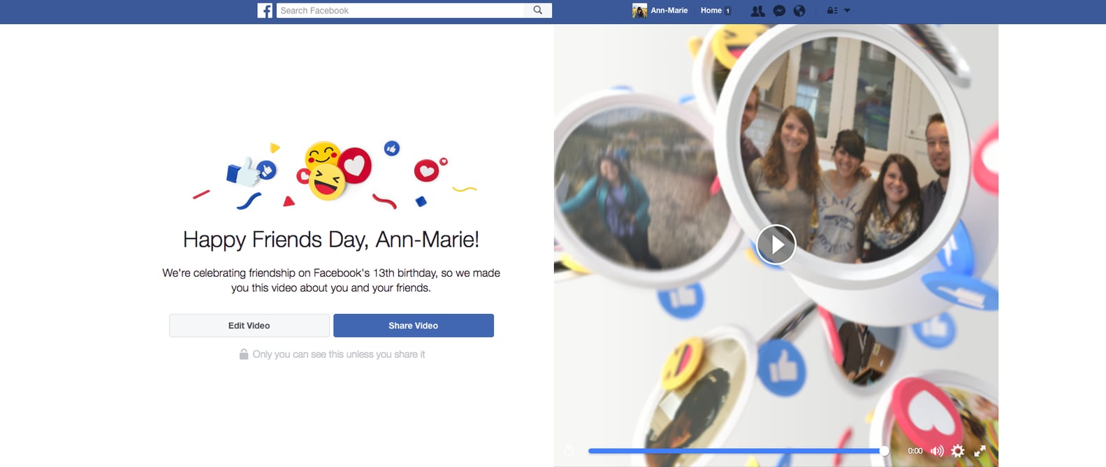 How to Make Friends Day Facebook Video | PS Tech