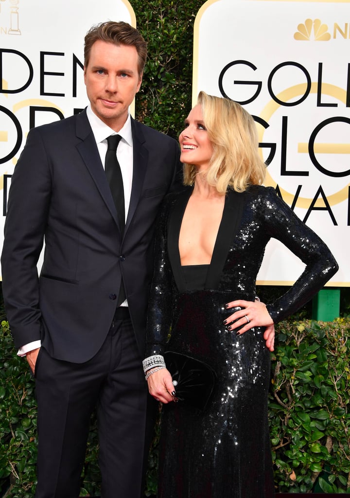 Kristen Bell and Dax Shepard at 2017 Golden Globe Awards