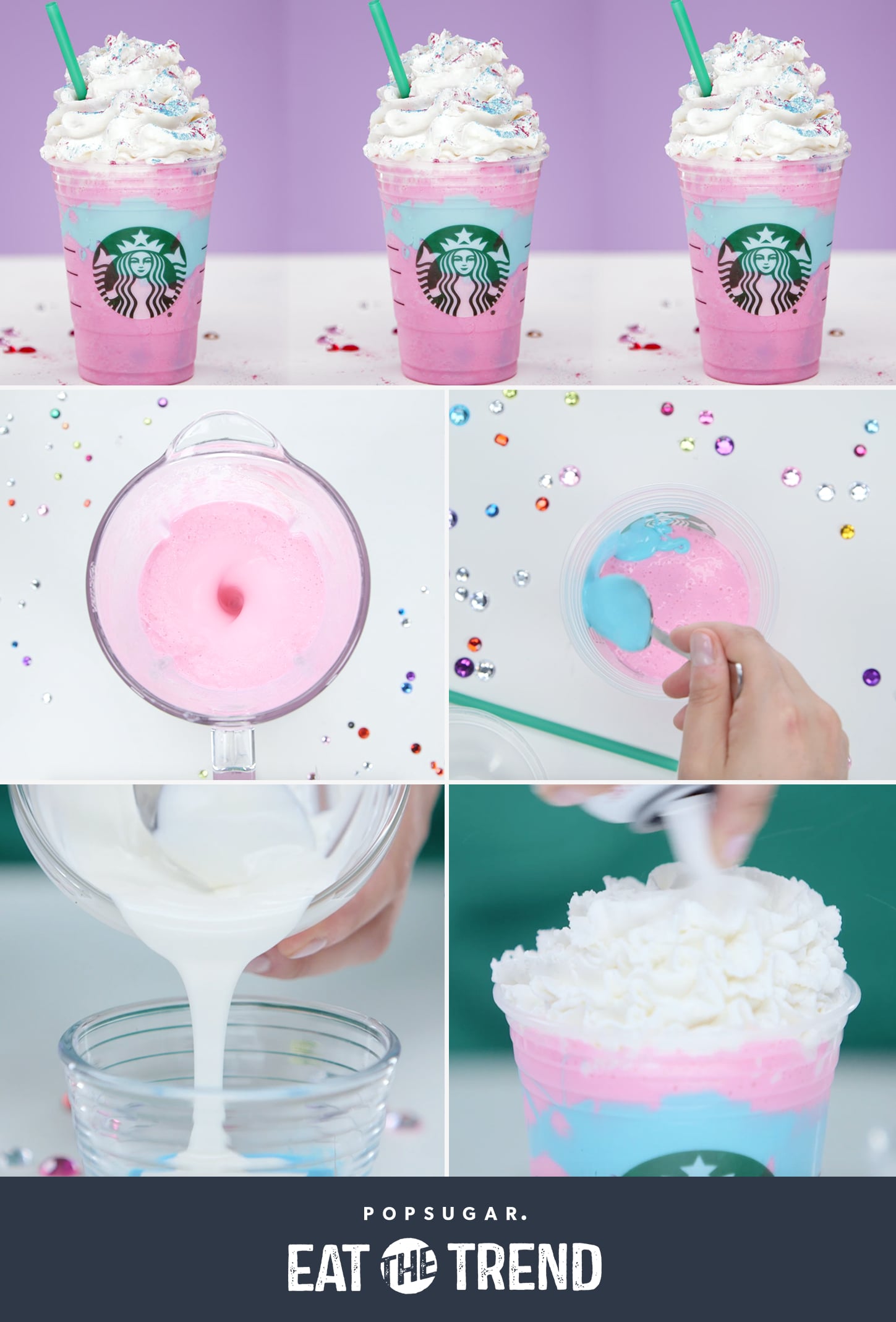 Starbucks Unicorn Frappuccino Recipe POPSUGAR Food