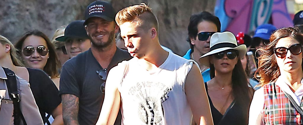 Beckham Family at Disneyland August 2015