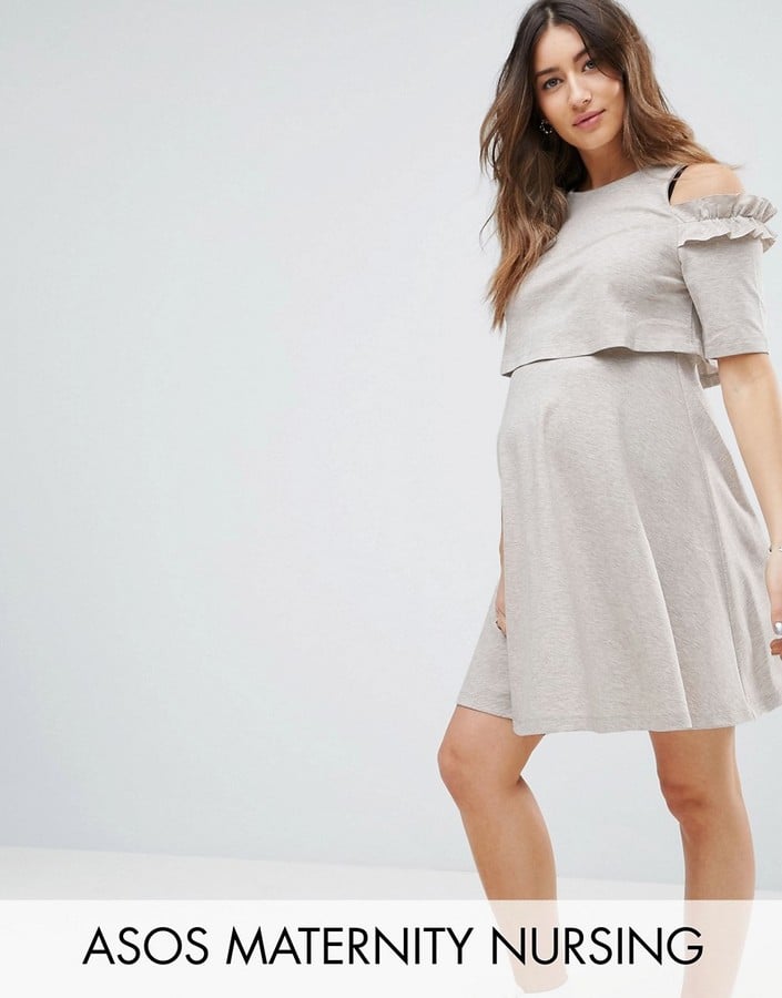 ASOS Cold Shoulder Sweat Skater Dress