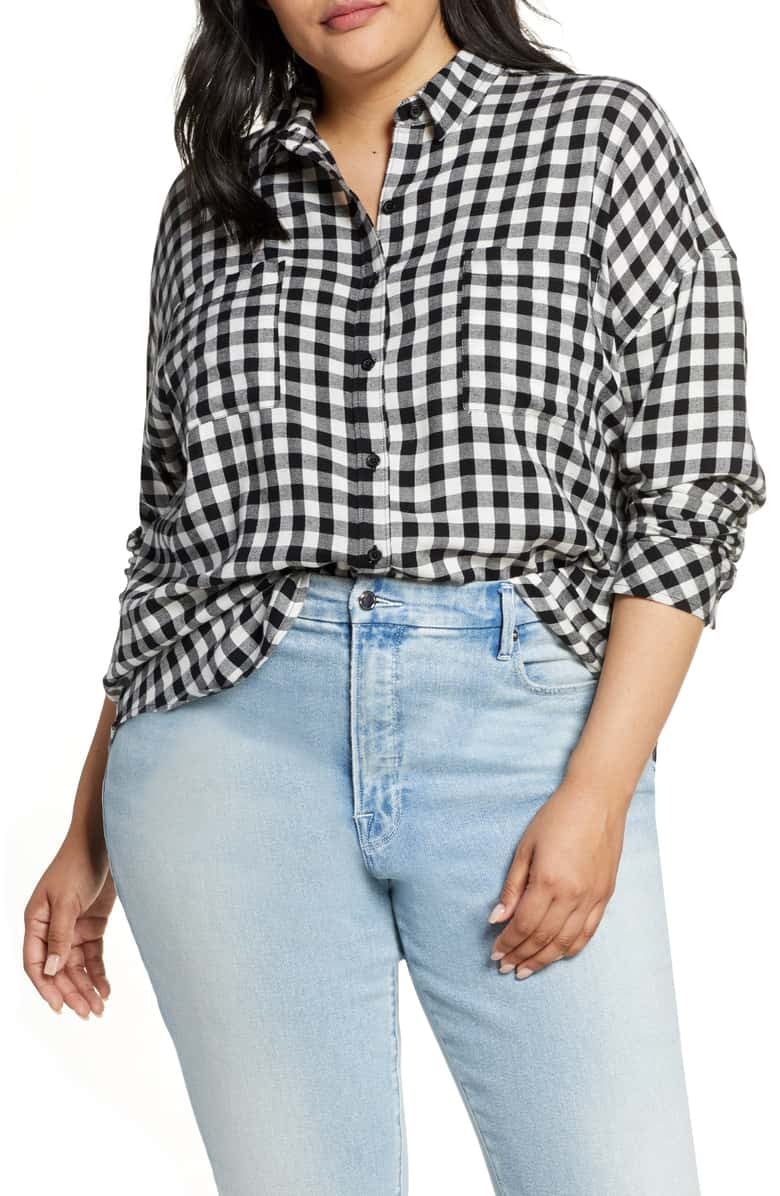 BP. Plaid Boyfriend Shirt