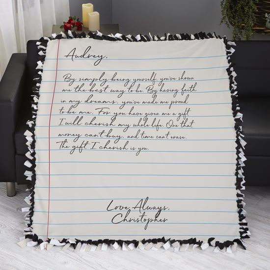Buy a Personalized Love-Letter Blanket For Valentine's Day