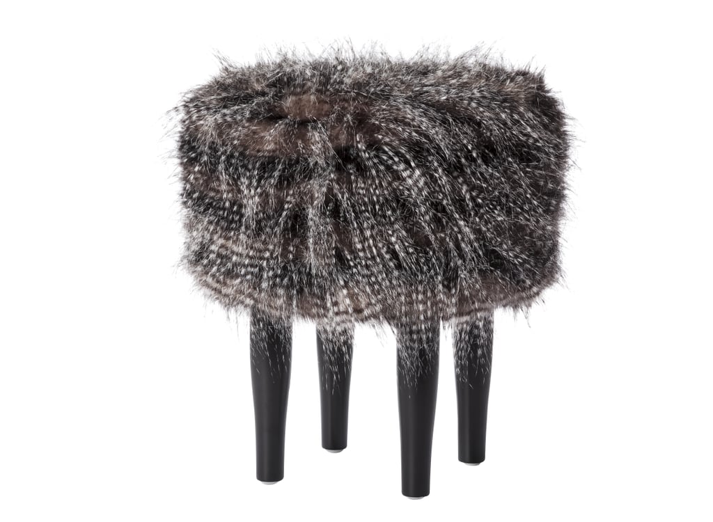 Striated Faux Fur Stool (65) Nate Berkus's Fall/Holiday 2015 Target